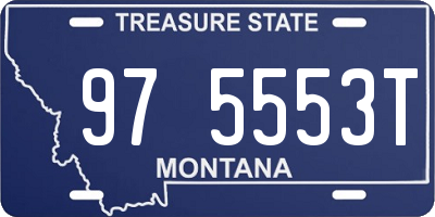 MT license plate 975553T