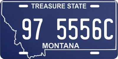 MT license plate 975556C