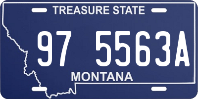 MT license plate 975563A