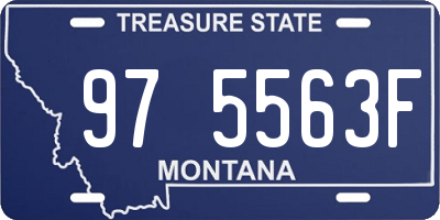 MT license plate 975563F
