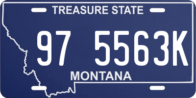 MT license plate 975563K