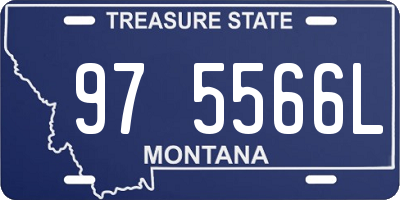 MT license plate 975566L