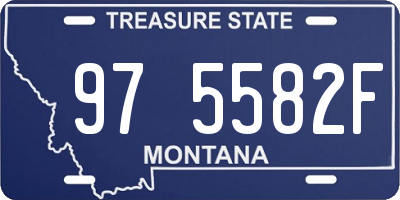 MT license plate 975582F