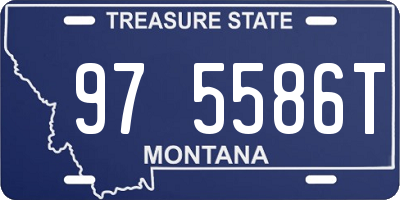MT license plate 975586T