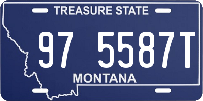 MT license plate 975587T