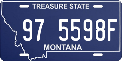 MT license plate 975598F