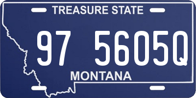 MT license plate 975605Q