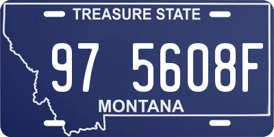 MT license plate 975608F