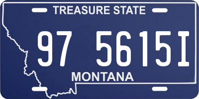 MT license plate 975615I