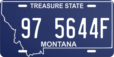 MT license plate 975644F