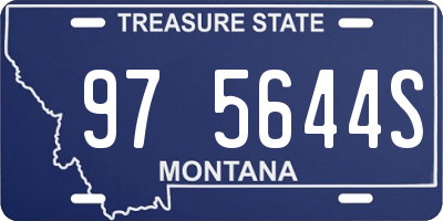 MT license plate 975644S