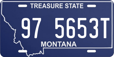 MT license plate 975653T