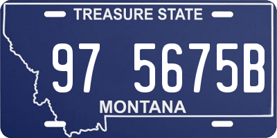 MT license plate 975675B