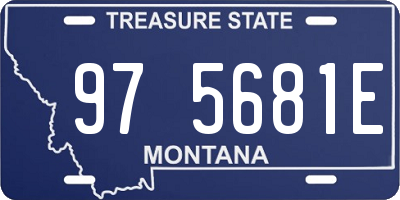 MT license plate 975681E