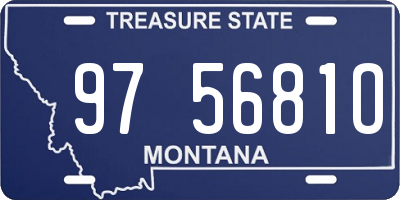 MT license plate 975681O