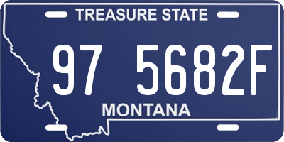MT license plate 975682F