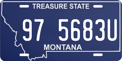 MT license plate 975683U