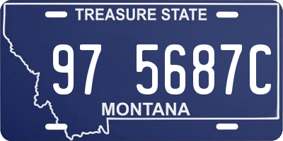 MT license plate 975687C