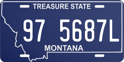 MT license plate 975687L