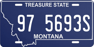 MT license plate 975693S