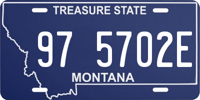 MT license plate 975702E