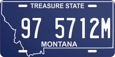 MT license plate 975712M