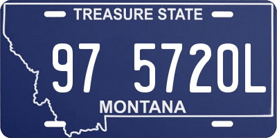MT license plate 975720L