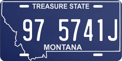 MT license plate 975741J