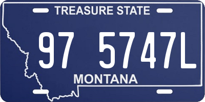 MT license plate 975747L