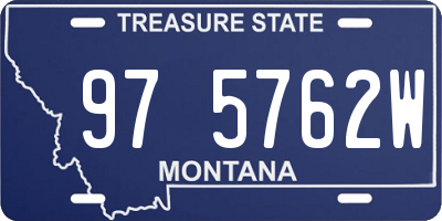 MT license plate 975762W