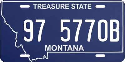 MT license plate 975770B