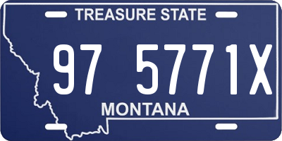 MT license plate 975771X
