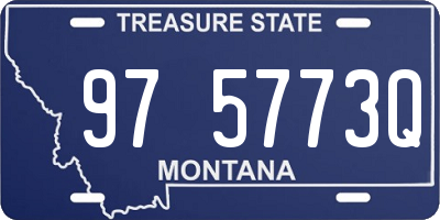MT license plate 975773Q