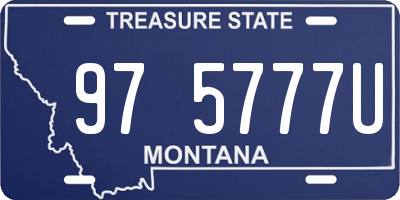 MT license plate 975777U