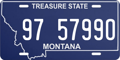 MT license plate 975799O