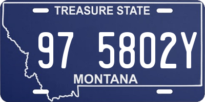 MT license plate 975802Y