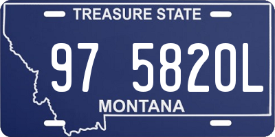MT license plate 975820L