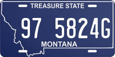 MT license plate 975824G