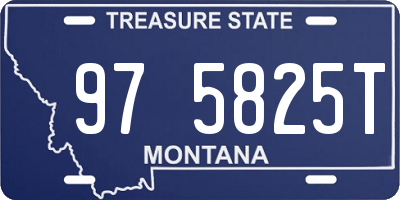 MT license plate 975825T