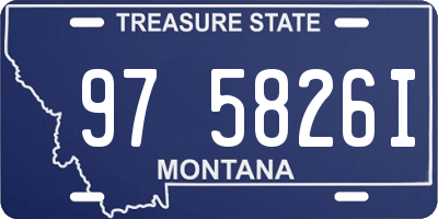 MT license plate 975826I