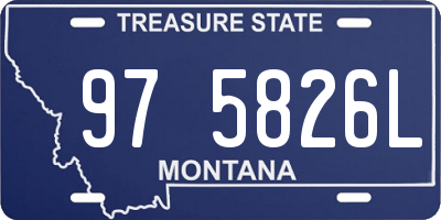 MT license plate 975826L