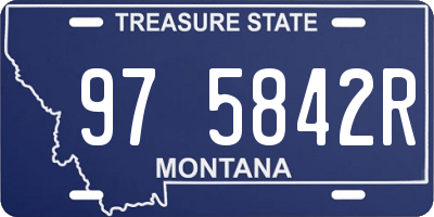 MT license plate 975842R