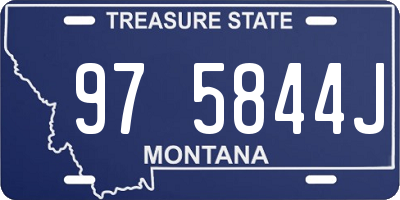 MT license plate 975844J