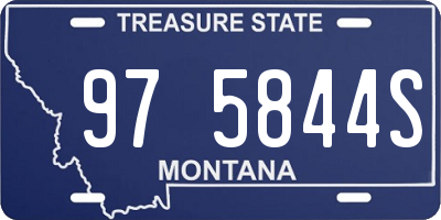 MT license plate 975844S
