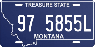 MT license plate 975855L