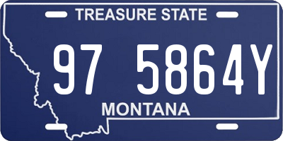 MT license plate 975864Y