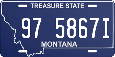 MT license plate 975867I