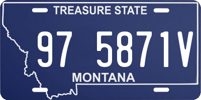 MT license plate 975871V