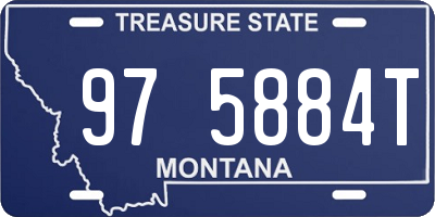 MT license plate 975884T