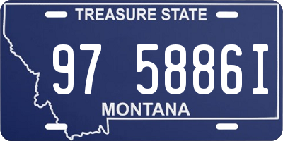 MT license plate 975886I